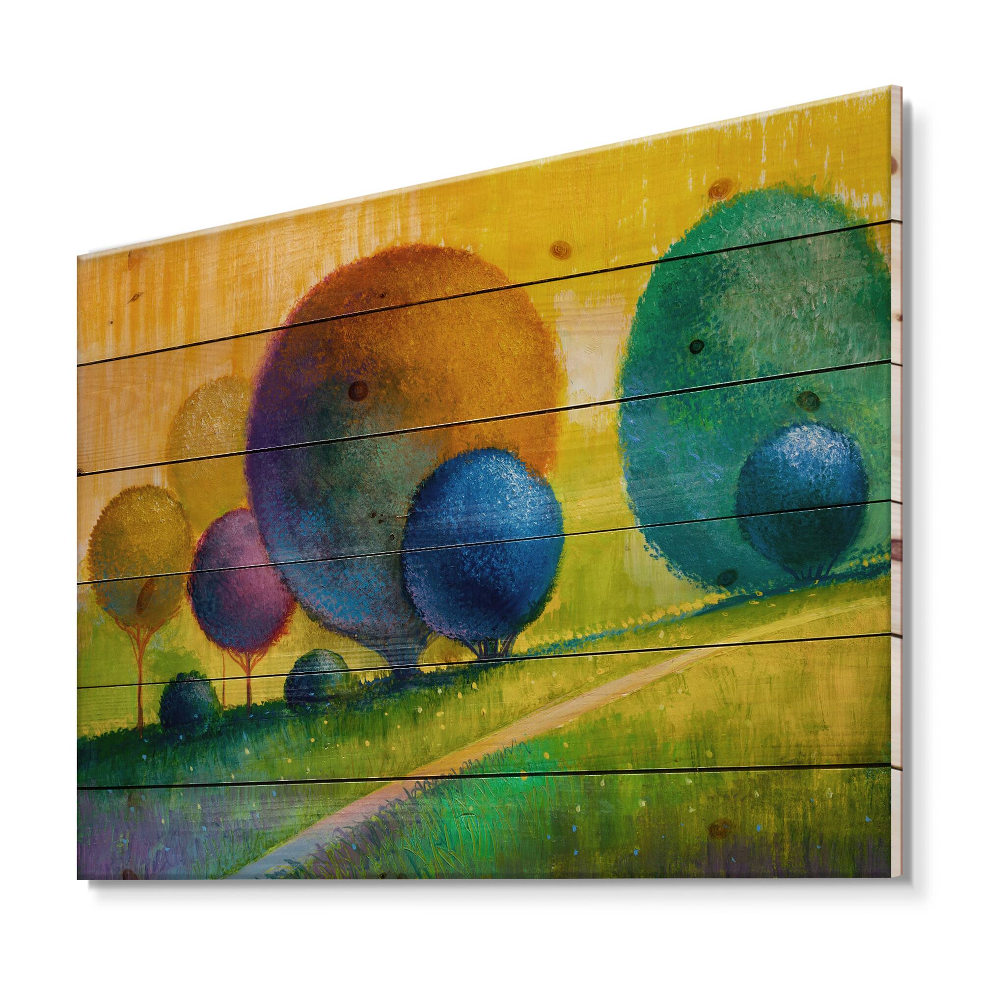 Designart - Colourful Ornamental Trees III